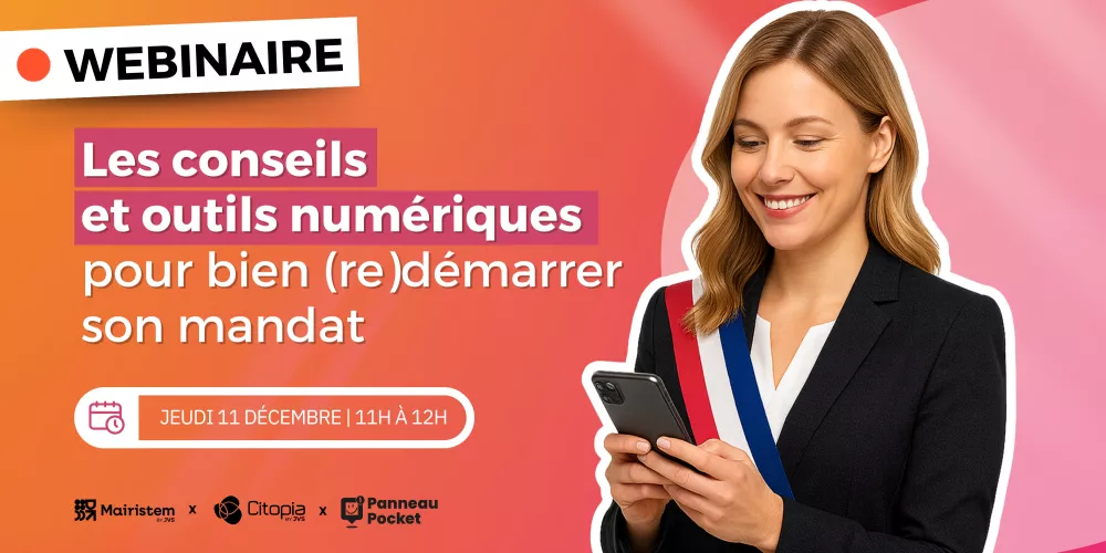 Vignette du webinaire Les conseils  et outils numériques  pour bien (re)démarrer  son mandat