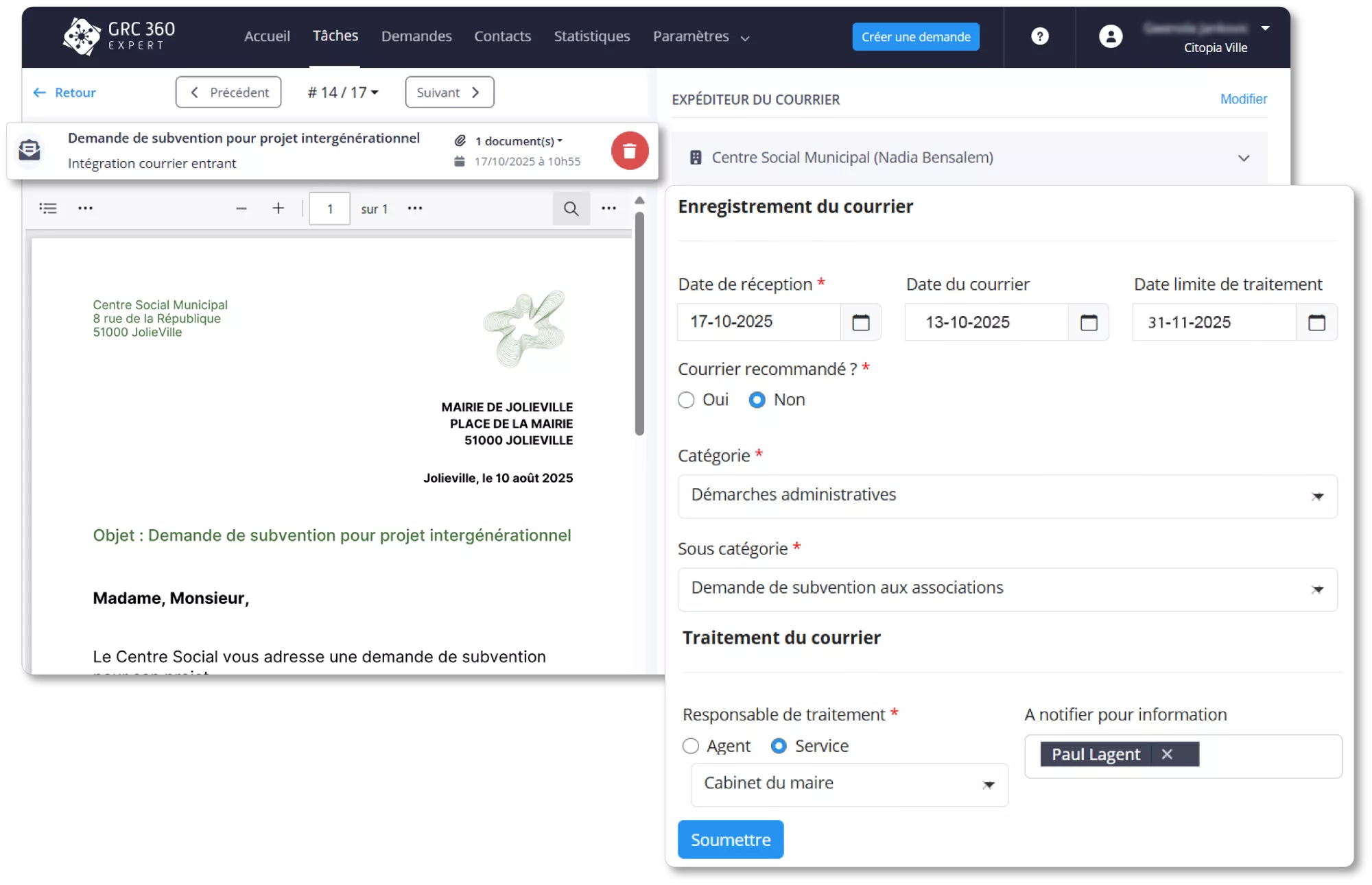 capture-enregisterment-du-courriers