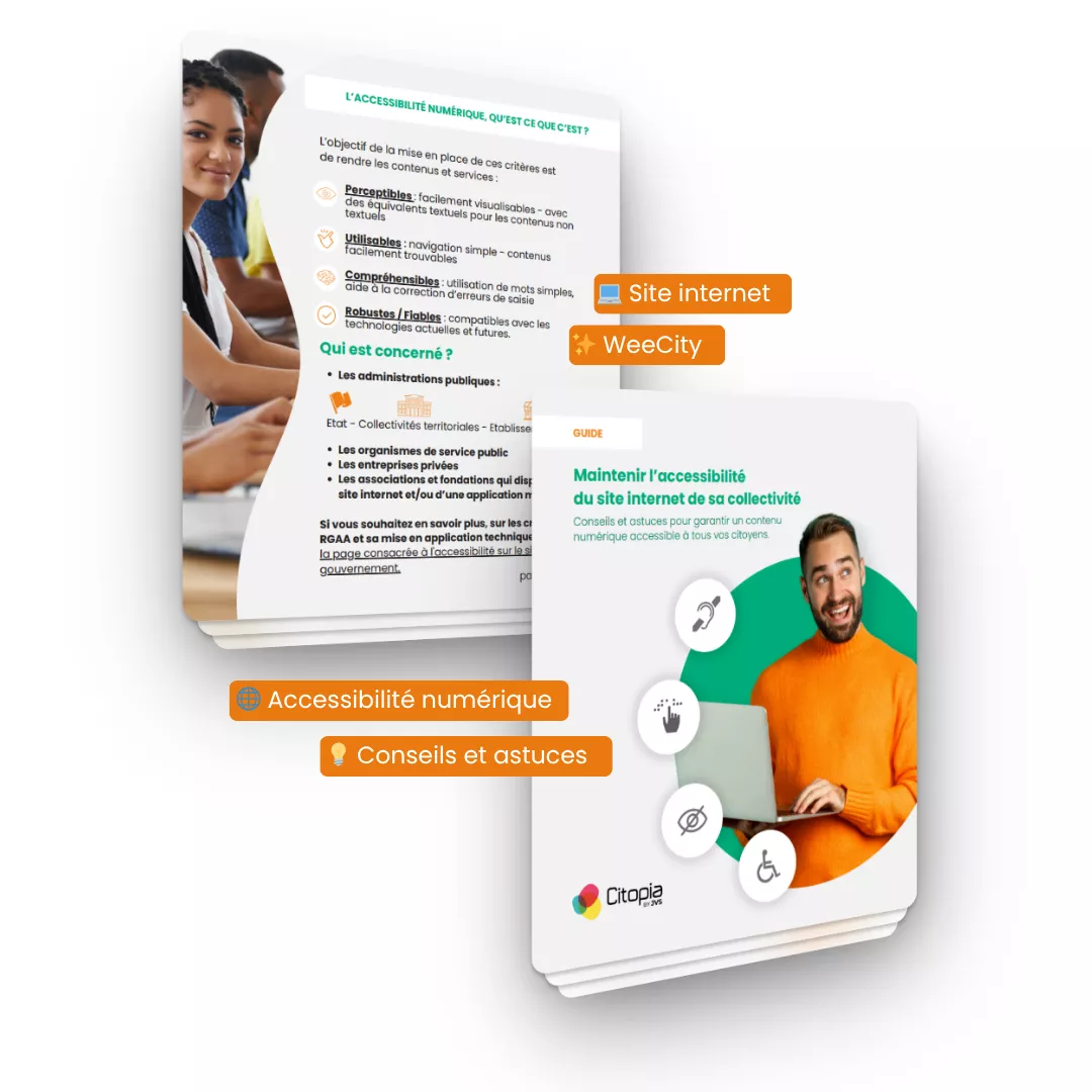 Visuel du guide sur l'accessibilité numérique