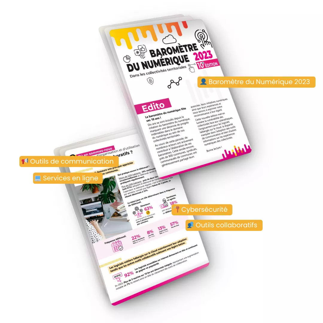 Visuel du baromètre numérique 2023