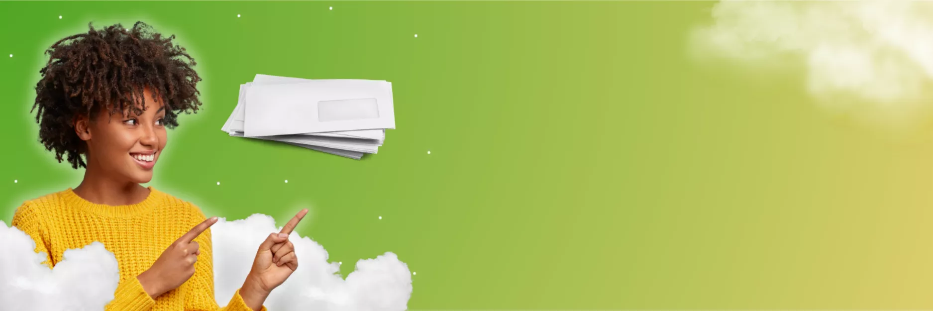 personne désignant quelque chose avec ses doigts