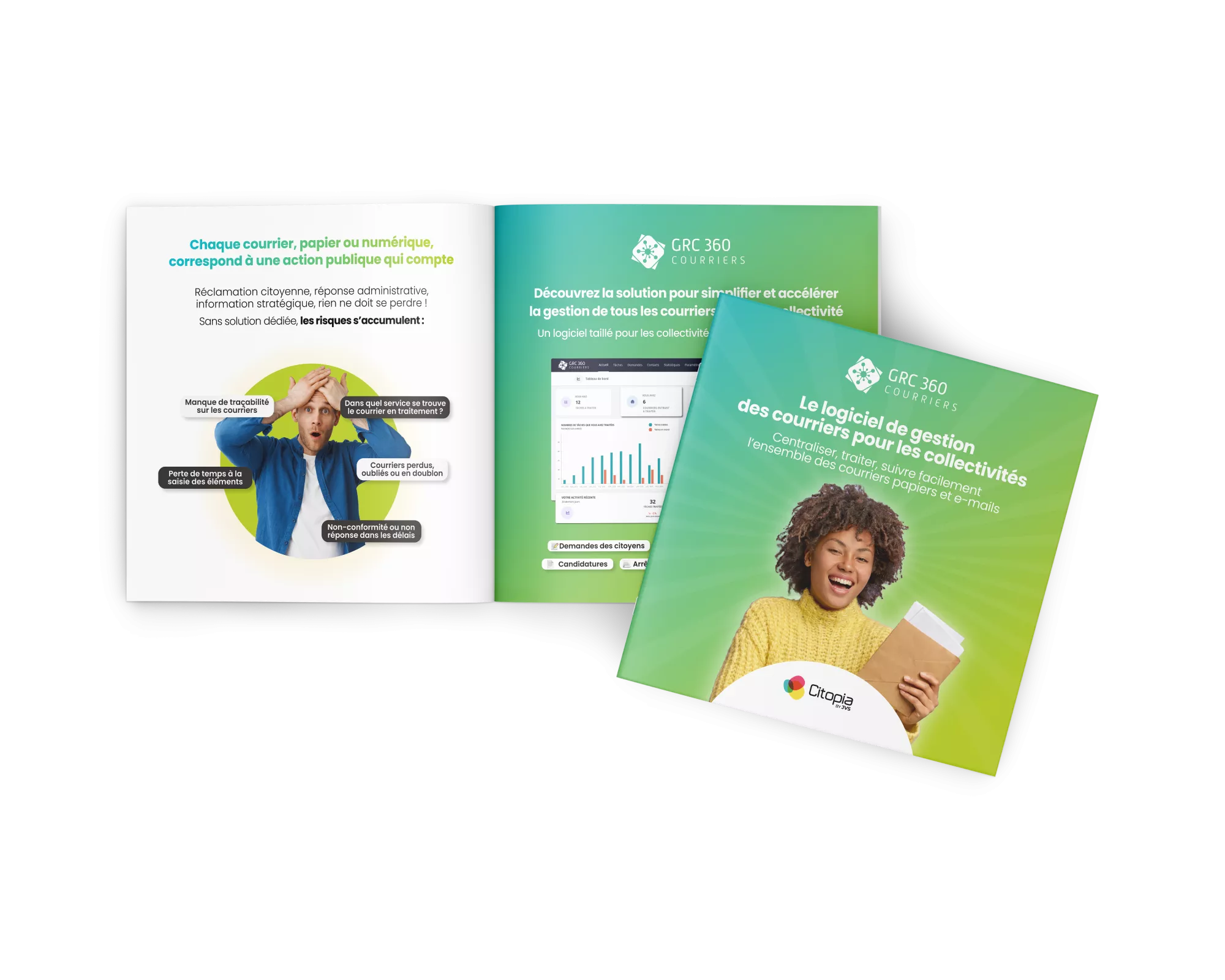 Visuel de la brochure GRC 360 Courriers