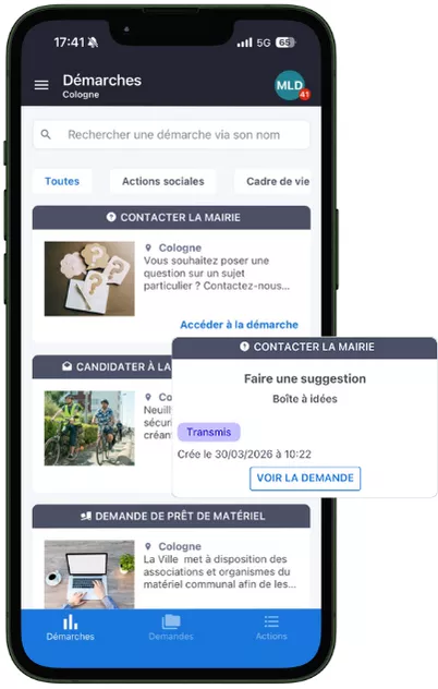 application portail citoyen et famille suivi