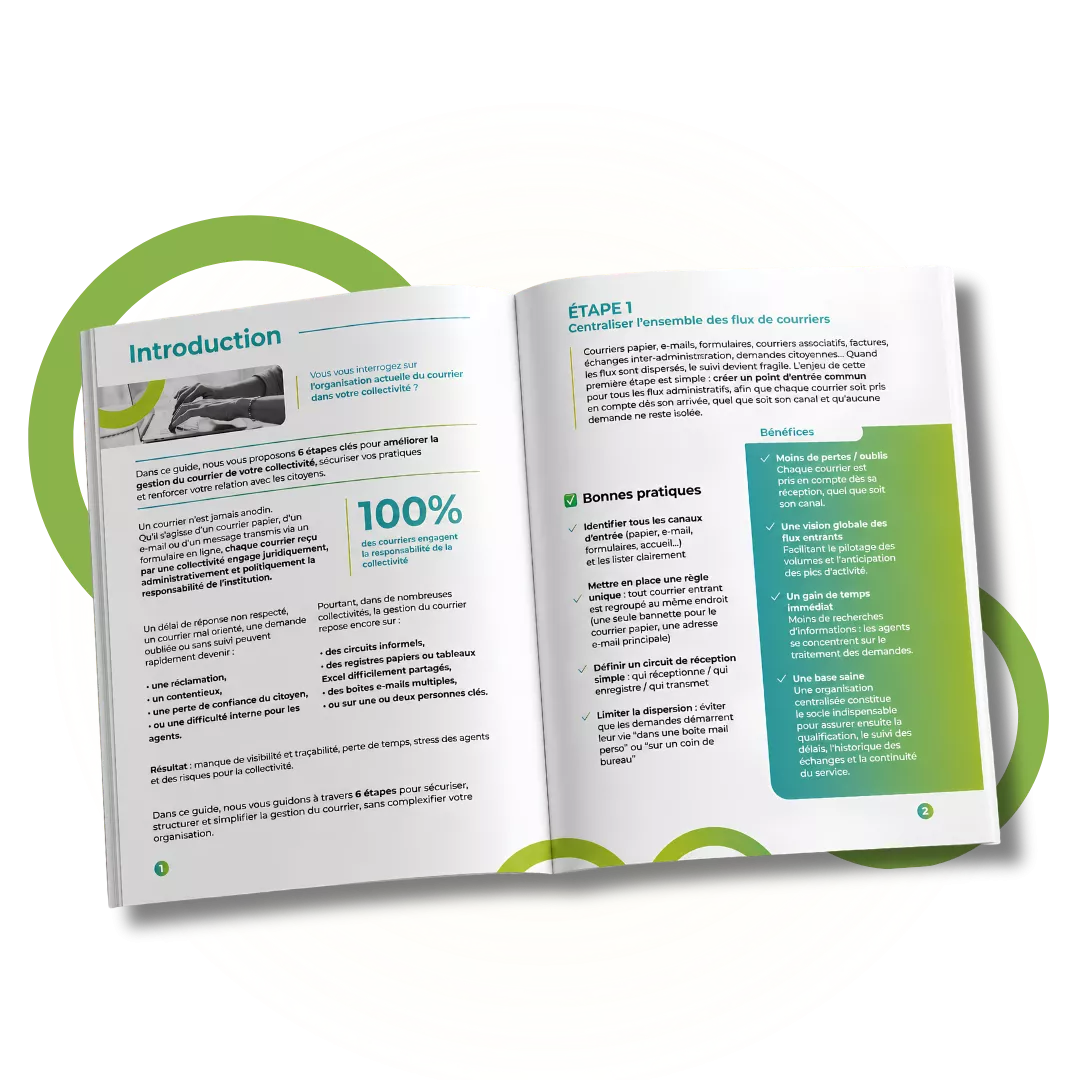 Guide 6 étapes pour améliorer la gestion du courrier de votre collectivité