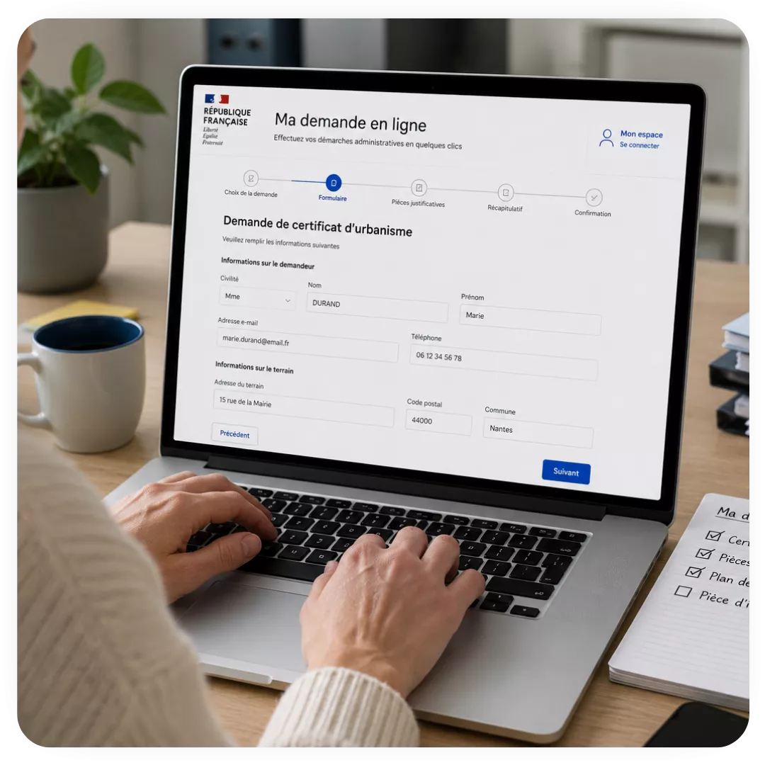 démarche administrative en ligne