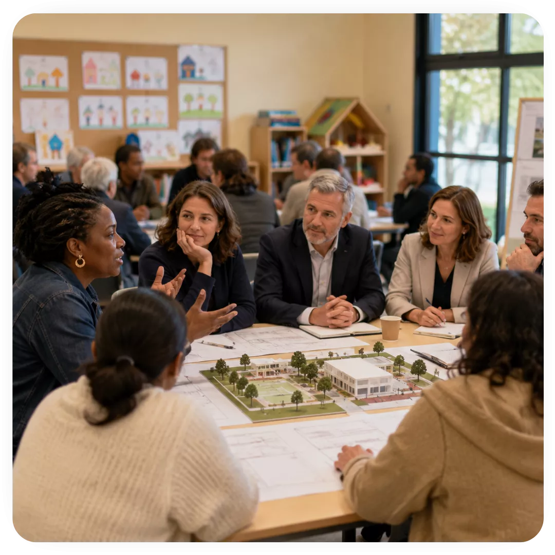 Comité de quartier rénovation d'une école